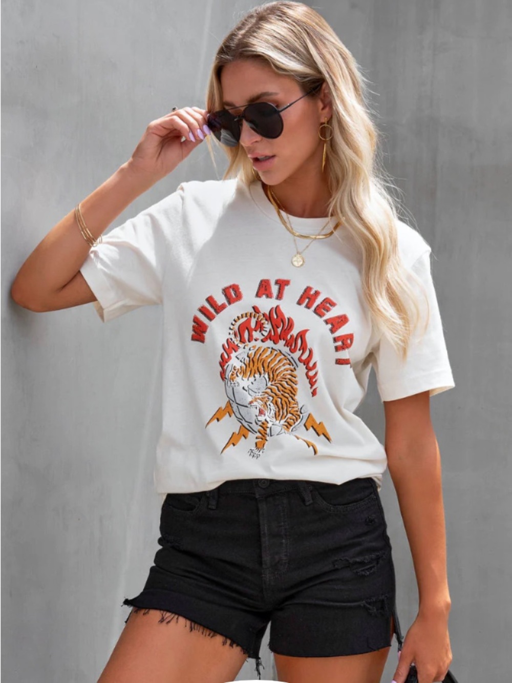 Wild at Heart Graphic Tee - Cream